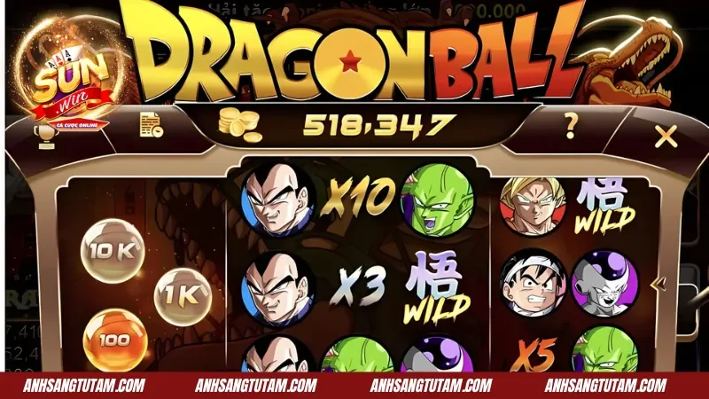 Dragon Ball Sunwin | Tận Hưởng Các Vòng Quay Hũ Đẳng Cấp 3 Giá trị của những biểu tượng trong Dragon ball
