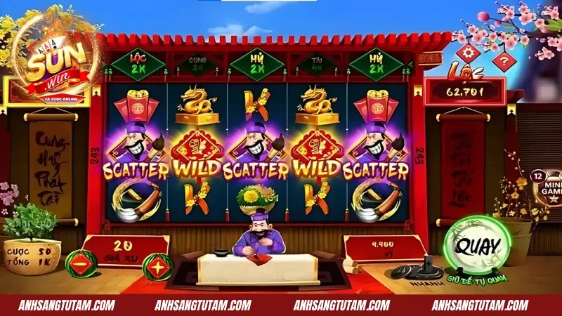Ông Đồ SunWin - Slot Game Tết Với Tỷ Lệ Thắng Cao 3 Hướng dẫn cơ bản cách chơi của game slot Ông Đồ Sunwin