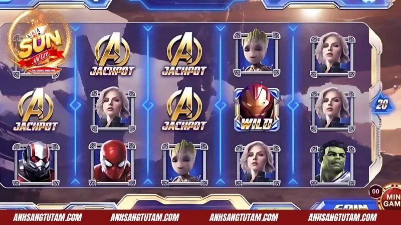 Avengers SunWin - Slot Siêu Anh Hùng Với Đồ Họa Đỉnh Cao 3 Xác định tiền cược thắng/thua khi chơi Avengers